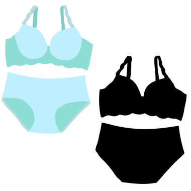 İzole edilmiş, iç çamaşırı, iç çamaşırı ve sütyen.