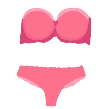 vektör, izole edilmiş, iç çamaşırı, sutyen ve iç çamaşırı.