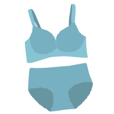 İzole edilmiş, iç çamaşırı, iç çamaşırı ve beyaz arka planda sutyen.