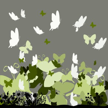 kelebeklerle renk arkaplanı