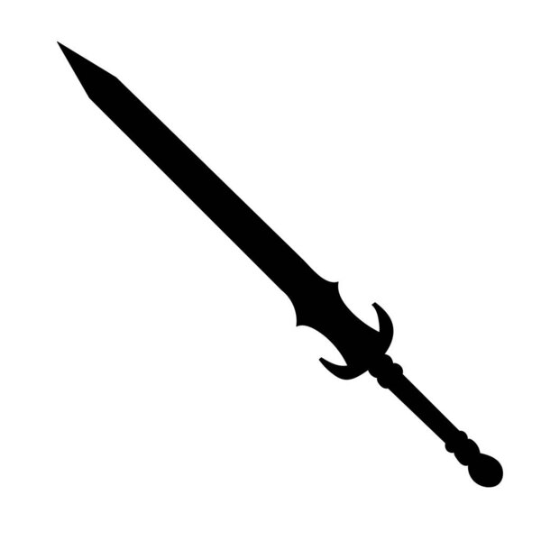 silhouette of a sword, sabers