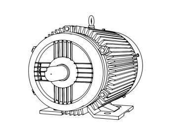 anahat elektrik motor vektörü 