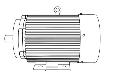 anahat elektrik motor vektörü 