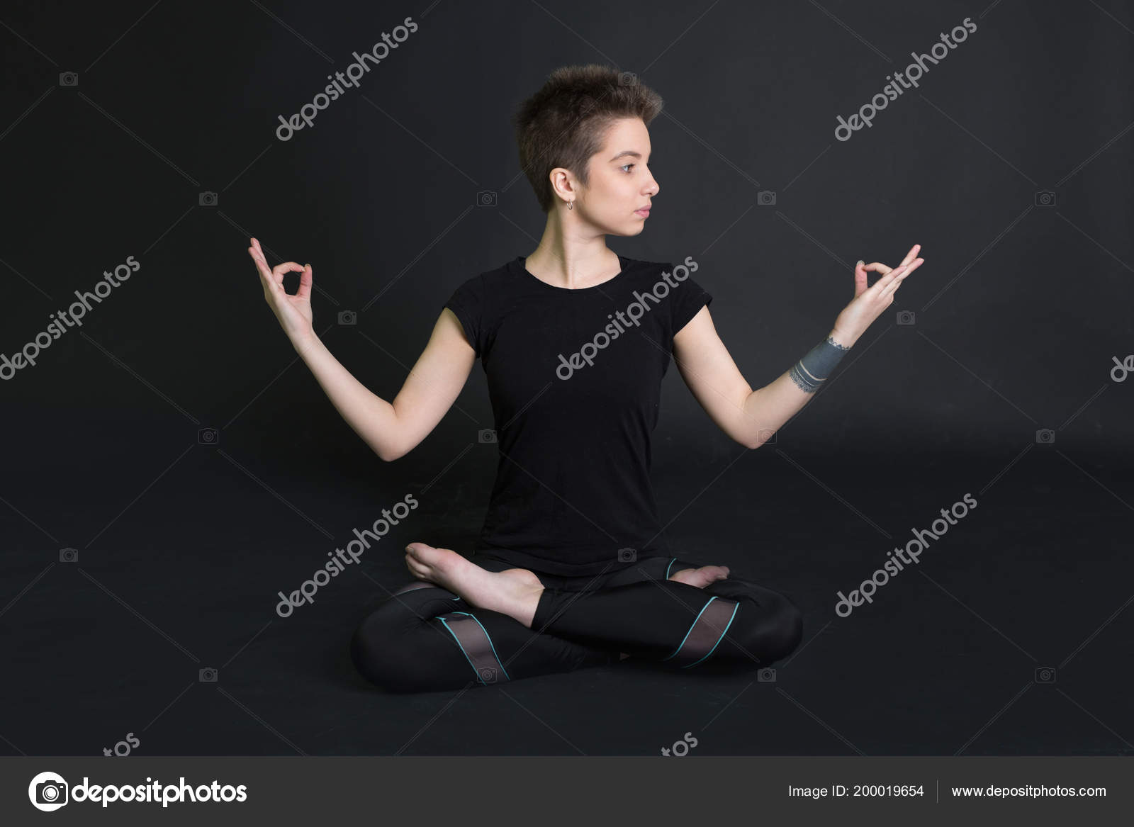 short haircut yoga
