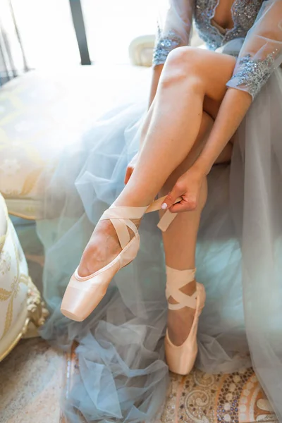 Güzel Ince Sağlıklı Balerin Bacakları — Stok fotoğraf