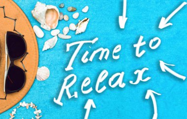 Relax kavramı arka plan için zaman.
