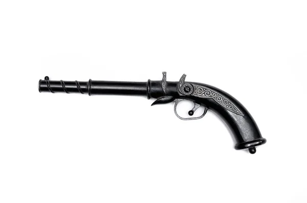 Pistola Mosquete Réplica Aislada Sobre Fondo Blanco —  Fotos de Stock