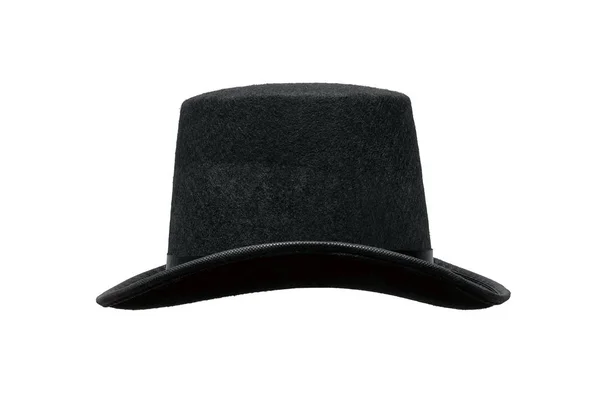 Sombrero Negro Aislado Sobre Fondo Blanco — Foto de Stock