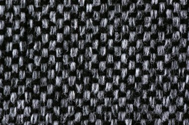 Makro fotoğraf gri kumaş Tekstil doku arka plan.