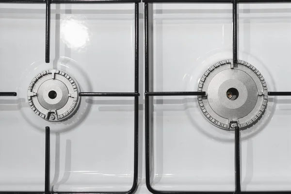 现代燃气灶表面平板 抽象厨房背景 — 图库照片