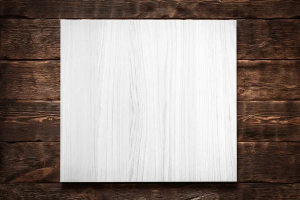 Holzplakatrahmen Mit Kopierraum Auf Holzwandhintergrund Werbe Attrappe — Stockfoto
