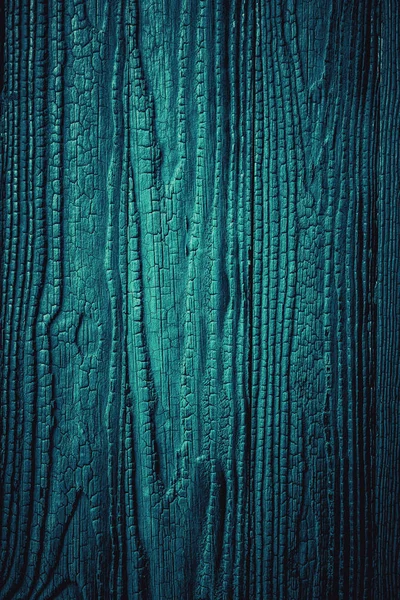 Turquoise Wood Background Vignette — Stock Photo, Image