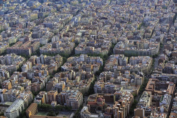 Vista Aérea Calle Principal Barcelona Horizonte Ciudad España — Foto de Stock