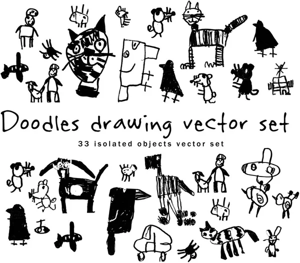 Városi város életében Doodles Jogdíjmentes Stock Illusztrációk