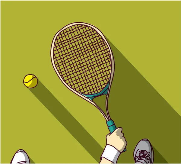 Tenis Roket Vektör Çizim Telifsiz Stok Vektörler