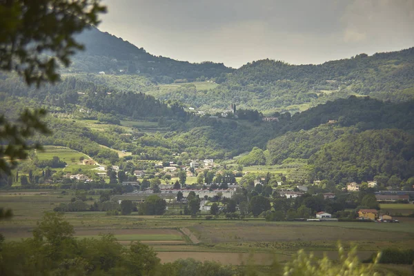 Paisagem Montanhosa Típica Colinas Itália Veneto Localização Battaglia Terme — Fotografia de Stock