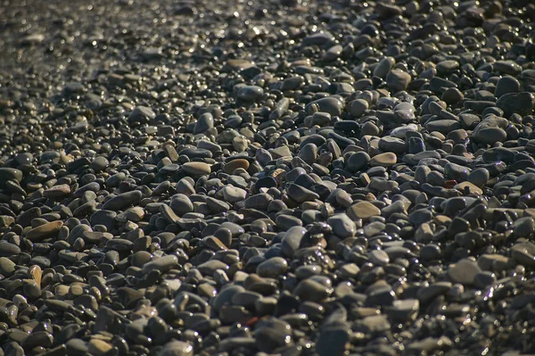Stones Texture Beach French Riviera — Stock Photo, Image