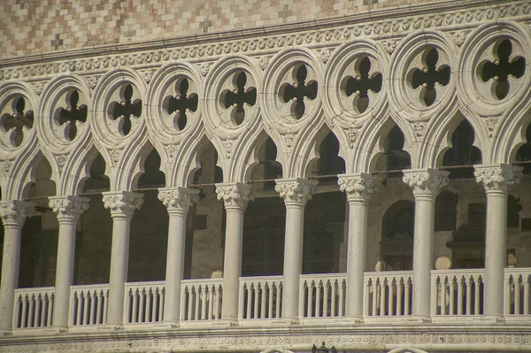 View Rosettes Terrace Historic Monuments Piazza San Marco Venice — Stock Photo, Image