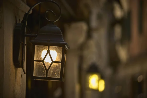 Small Lantern Vintage City Lighting — Stock Photo, Image