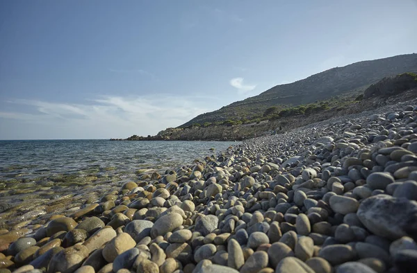 Splendida Vista Sulla Spiaggia Punta Molentis Sardegna Scattata Durante Estate — Foto Stock