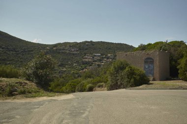 Panorama üst kısmı Köyü, Costa köyün çapraz sokaklarda birini Rei gösterilen.