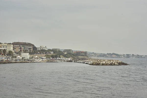 Talya Civitavecchia Sahil Panoramik Görünüm — Stok fotoğraf