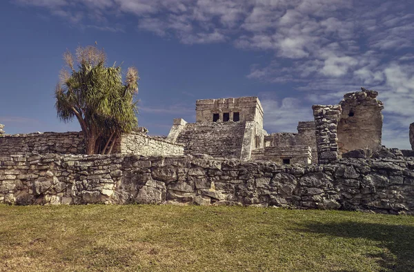 Templo Los Frescos Complejo Las Ruinas Tulum —  Fotos de Stock