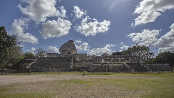 View Astronomical Observatory Chichen Itza — Stock Photo, Image
