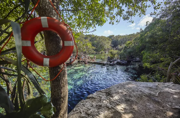 Cenote Azul Mexico — Stock Photo, Image