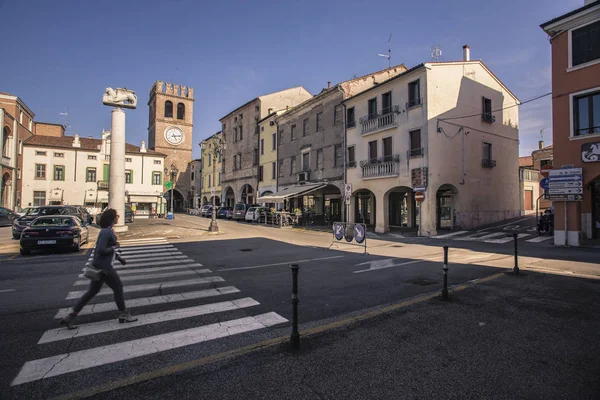 Piazza Risorgimento en Lendinara (Italia) # 2 — Foto de Stock