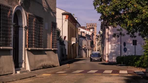 Iperlasso Della Stradina Adiacente Alla Riviera Mazzini Lendinara Italia Con — Video Stock