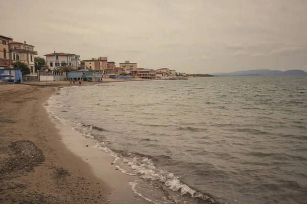 Пляж Сан-Вінченцо — стокове фото