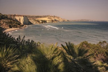 Gün batımı nda Sicilya sahili #3