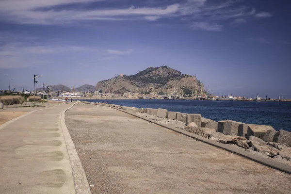 Area of the Port of Palermo Stock Image