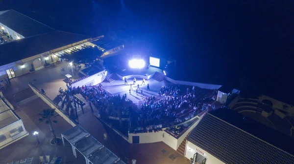 Flygfoto Natt Utsikt över en Resort 2 — Stockfoto