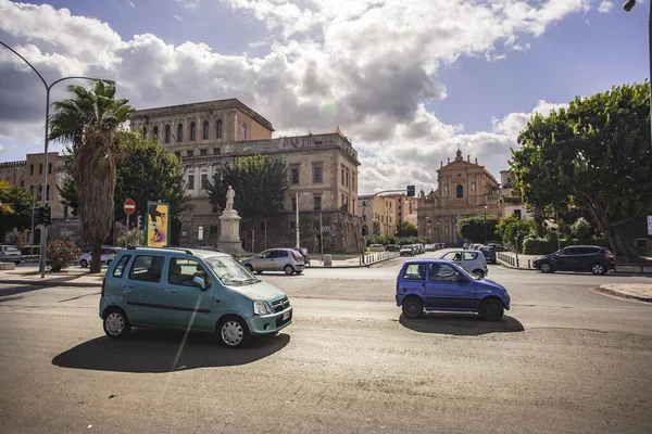 Verkeer in Foro Italico in Palermo 4 — Stockfoto