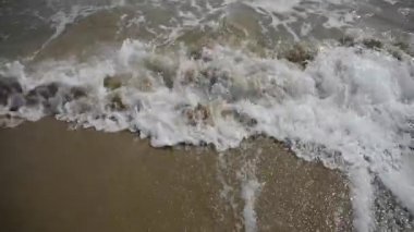 Sicilya 'daki Akdeniz dalgaları detayları