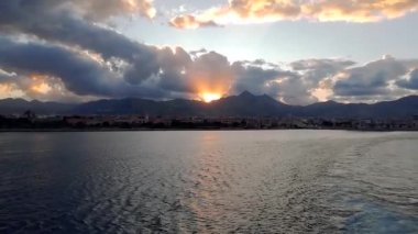 Palermo 'da yaz sonunda gün batımı