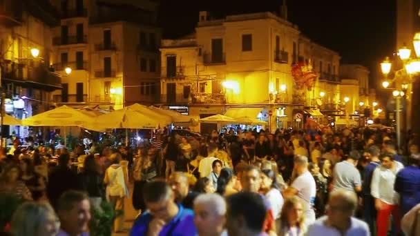 Monreale Festa Noite — Vídeo de Stock