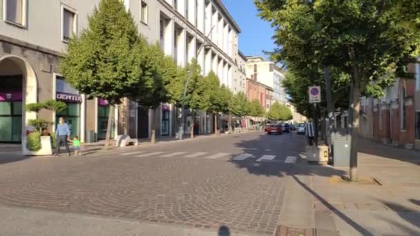 Rovigo イタリア5 6月2020 ロビゴのコルソ ポポロ ロビゴの主要な方法イタリアの都市 — ストック動画