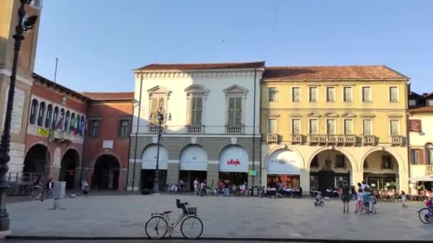Rovigo Olaszország 2020 Június Vittorio Emanuele Tér Rovigóban — Stock videók