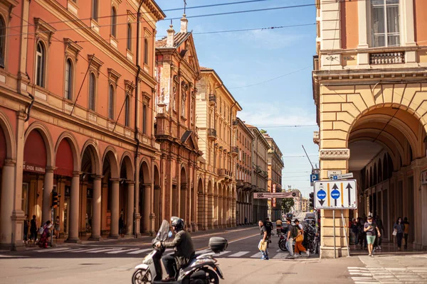 Bologna Italia Junio 2020 Edificio Histórico Bolonia Una Famosa Ciudad — Foto de Stock