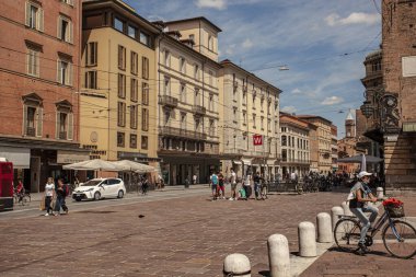 BOLOGNA, İTALYA 17 HAZİRAN 2020 Bologna, İtalya Via Rizzoli