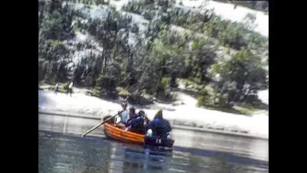 BRASILE 1974: Paesaggio estivo delle Dolomiti a Braies nel 1974 — Video Stock