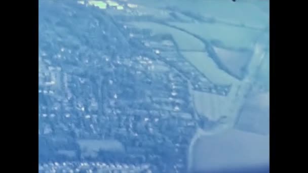 MILAN 1976: Flygfoto över Milano — Stockvideo