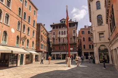 Venedik, İtalya 2 Temmuz 2020: Venedik 'te Genel Mimarlık