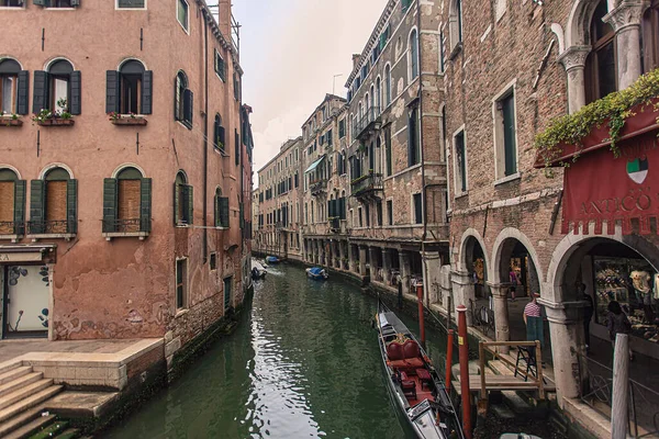 Βενετια Ιταλια Ιουλιου 2020 Μικρός Ποταμός Στη Βενετία — Φωτογραφία Αρχείου
