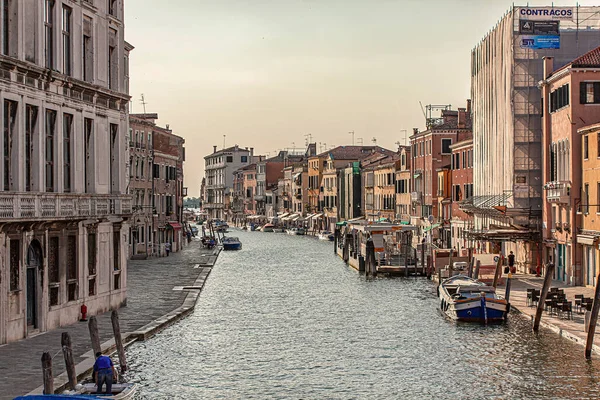 Olaszország 2020 Július Canal Grande Tájkép Velencében — Stock Fotó