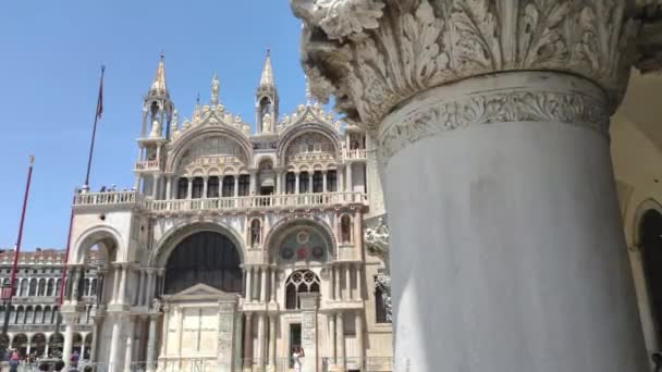 Catedral de San Marcos en Venecia en Italia 10 — Vídeo de stock