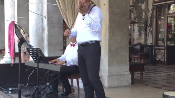 Musicien à Venise sur la place San Marco 4 — Video